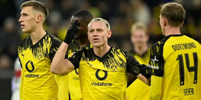 Borussia Dortmund đang bị yếu thế khi chơi trên sân khách